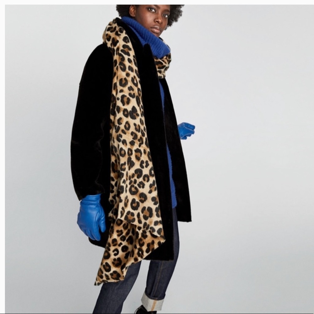Zara Animal Print Scarf